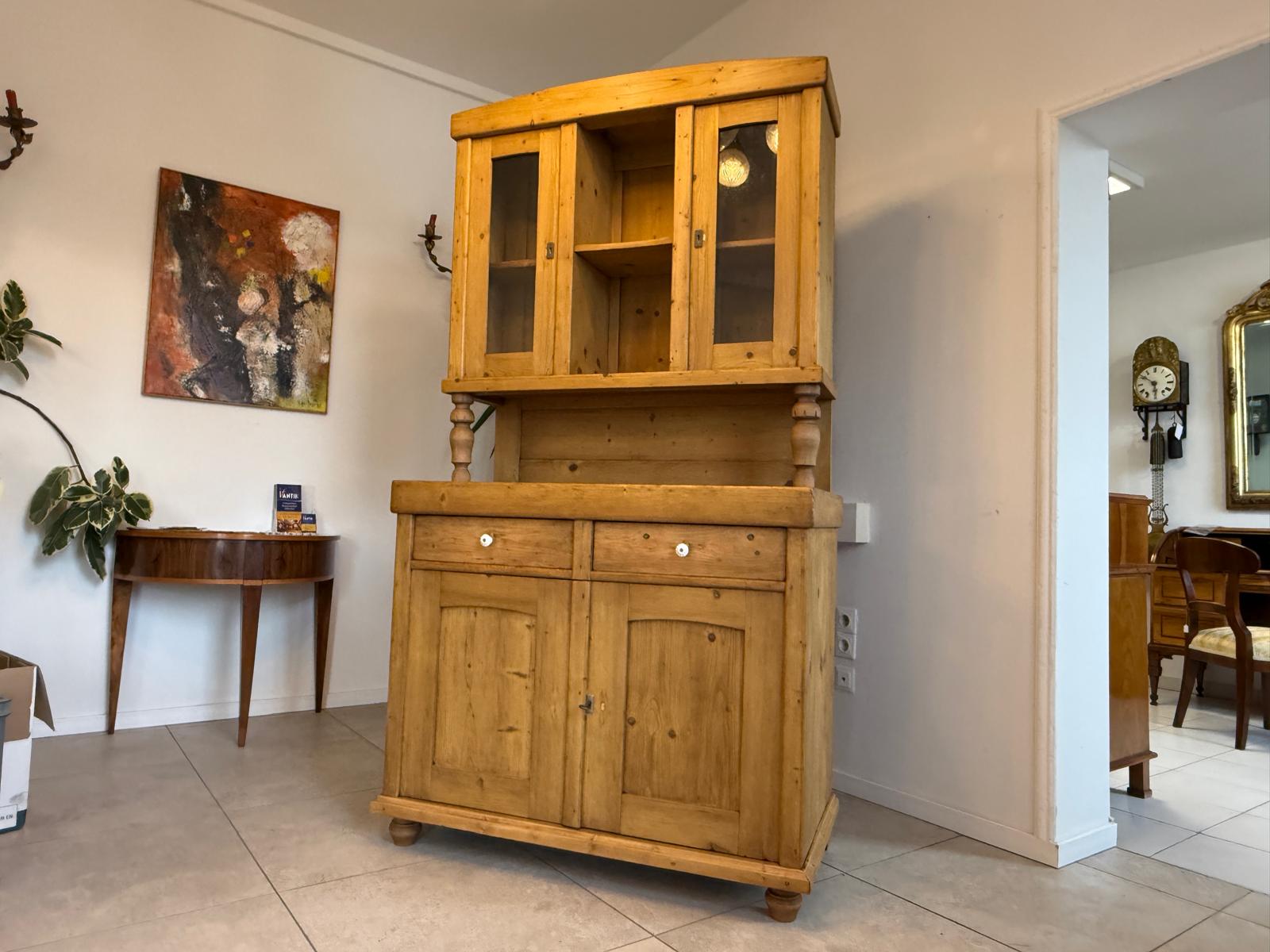 Gründerzeit Naturholschrank Küchenbuffet Küchenschrank Küchenkredenz G2335