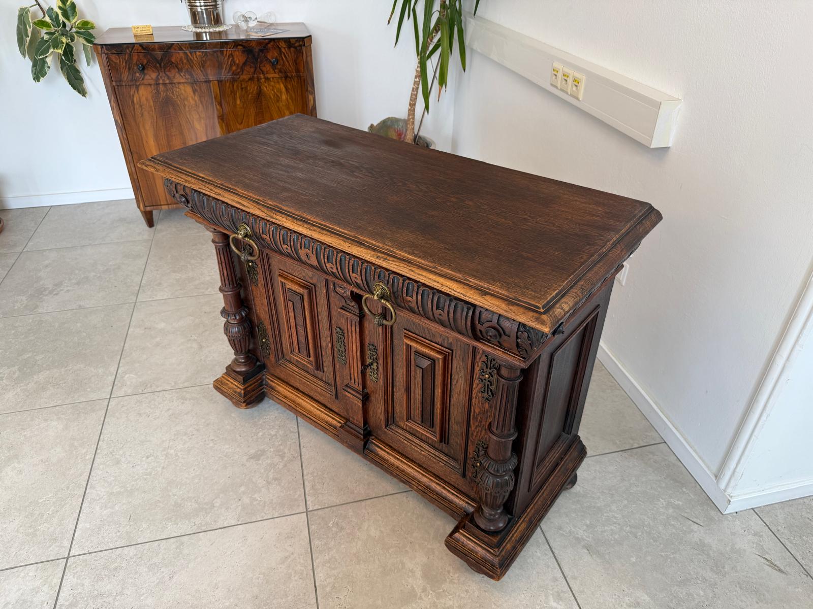 Säulenanrichte Gründerzeit Anrichte Schrank Antiquität G1886