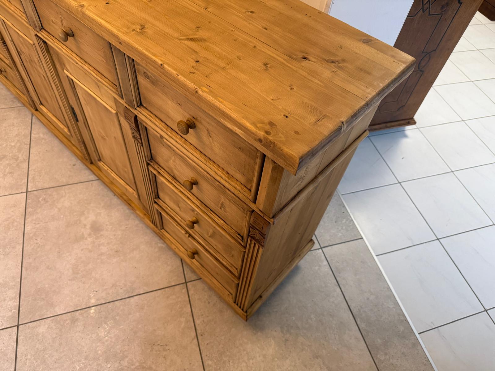 Antike 8 Ladenkommode Ladenschrank Apothekerschrank Altholzkommode D1138