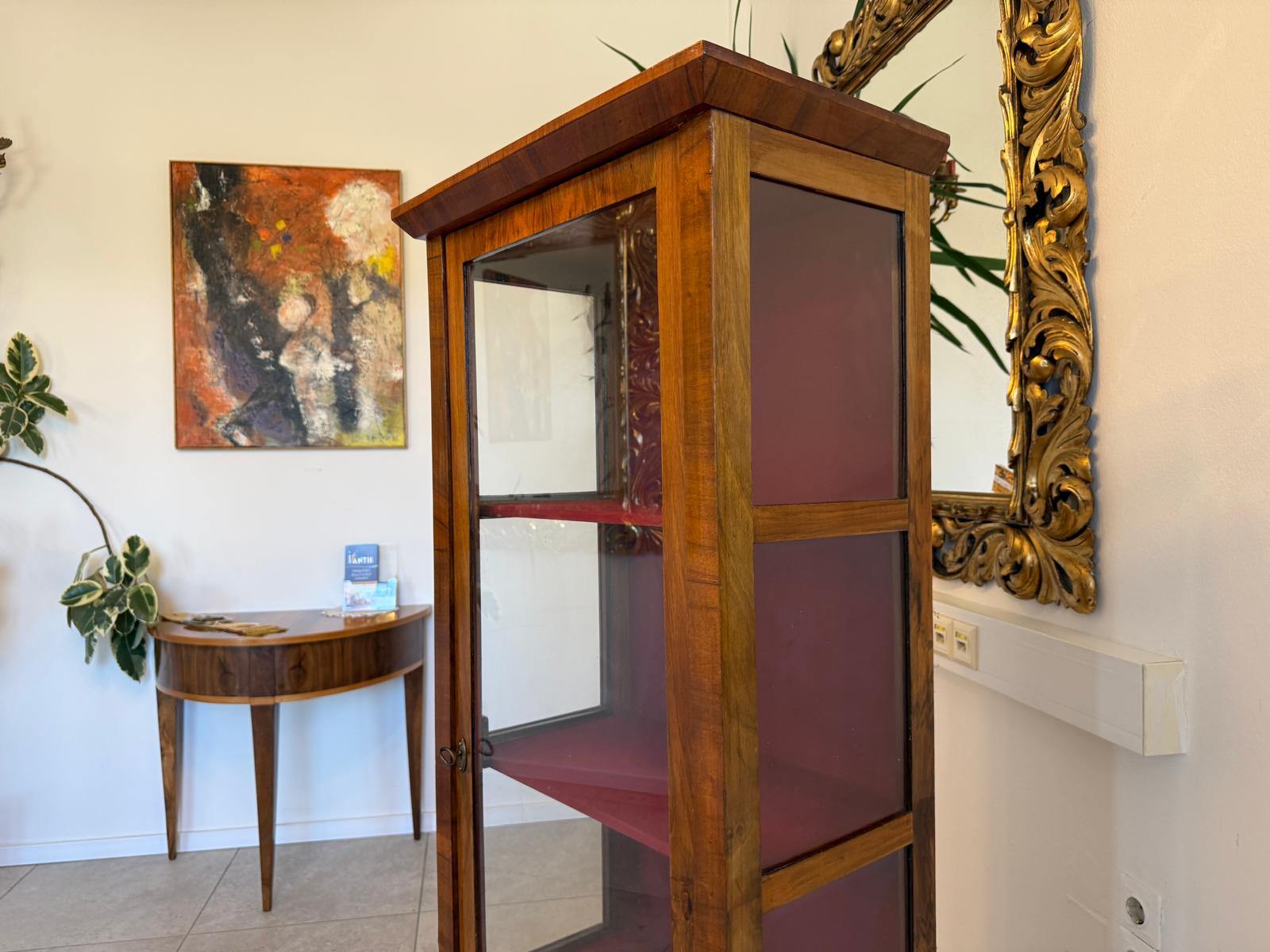 Stilvitrine Biedermeier Glasschrank Bücherschrank Antik G2403