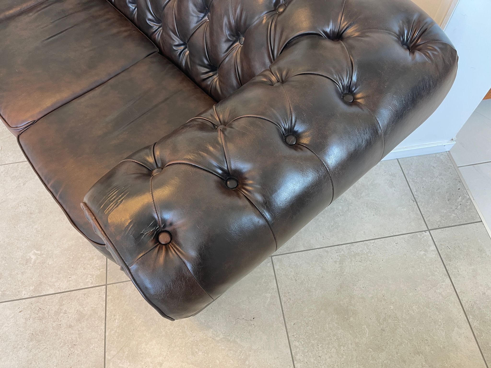 Chesterfield Clubsofa Diwan Couch Antikbraun Zigarrenbraun Traumexemplar G1577-1