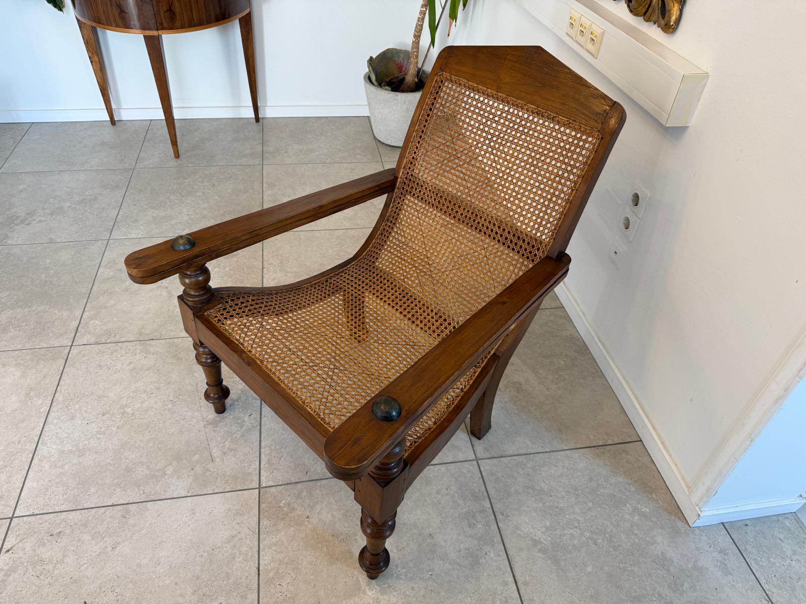 originaler Biedermeier Fauteuil Brokatkstoff Armlehnstuhl Intarsiert Nr. 8499