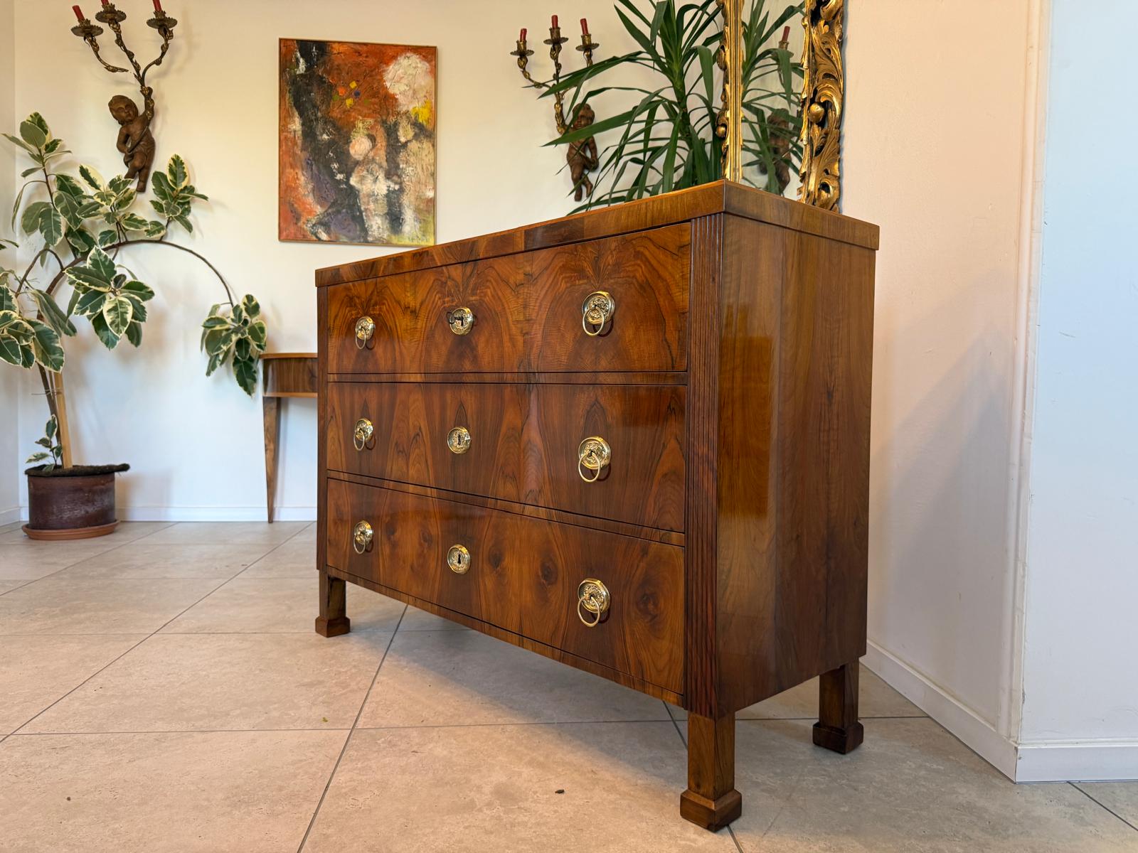 Sale Restaurierte Biedermeier Kommode Nussholz Antiquität 1840 G2161