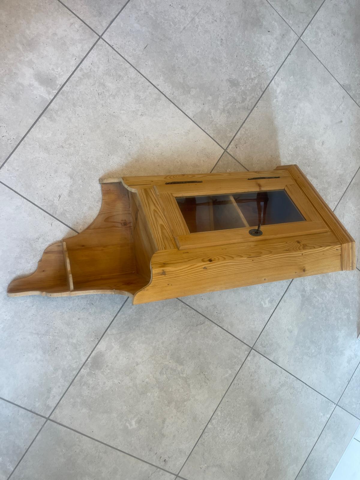 Bäuerliches Eckkasterl Bauernkasterl Eckregal Biedermeier Möbel G1597