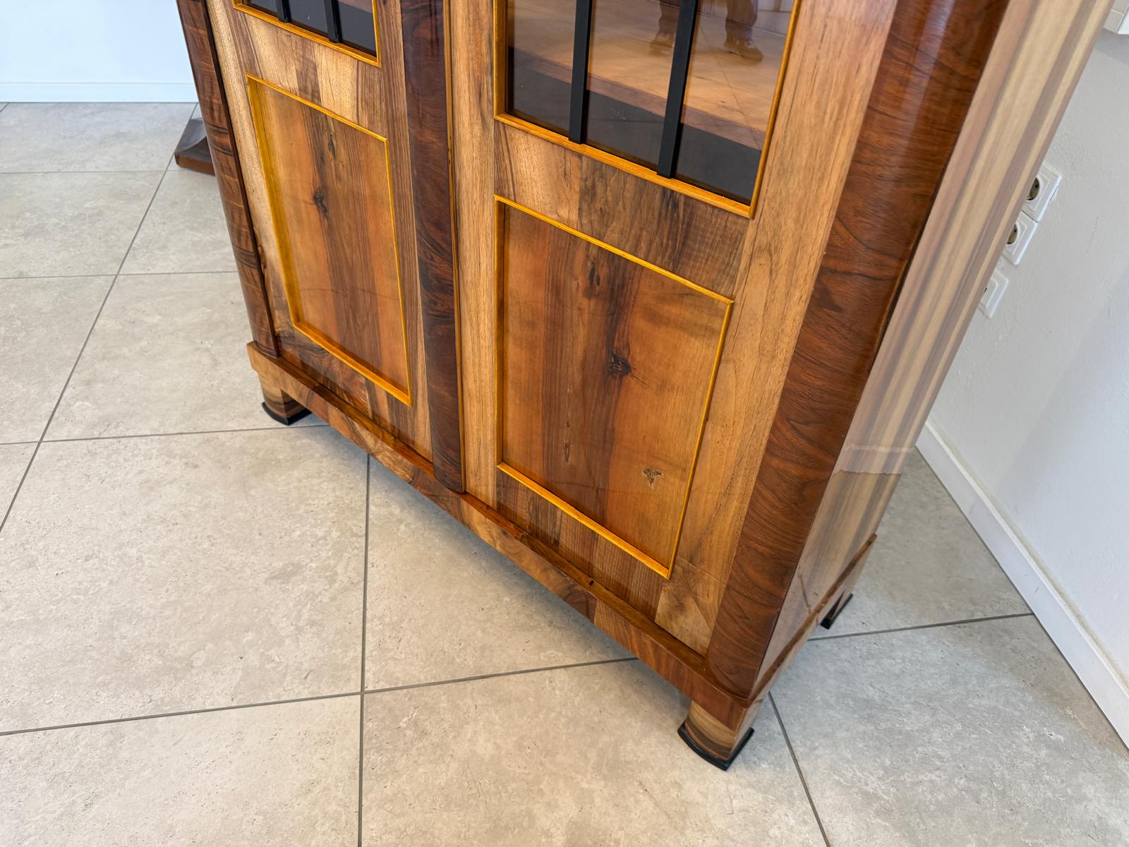 Biedermeier Vitrine Bücherschrank Glasschrank Antiquität D2371