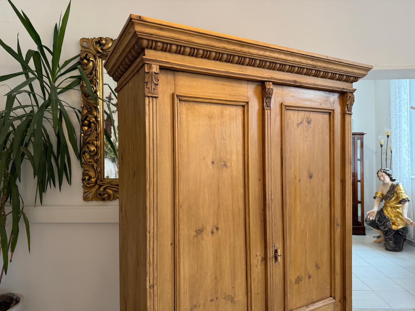 Gründerzeit Bauernschrank Bauernkasten Hallenschrank Weichholz G2132