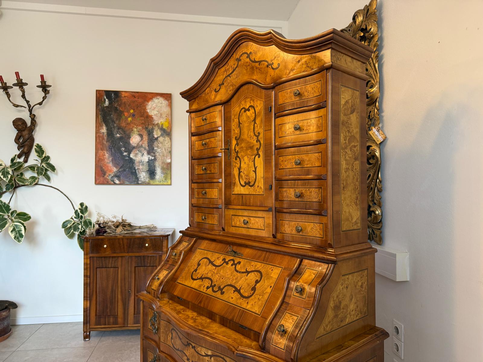 Tabernakel Barockstil Aufsatzsekretär Ladenschrank Stilmöbel D2924