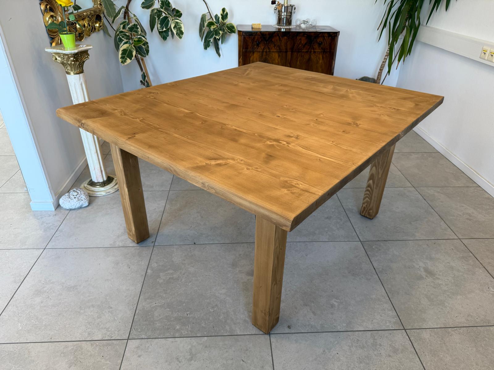 Massiver Bauerntisch Naturholz Fichte Esstisch Wandtisch G1922