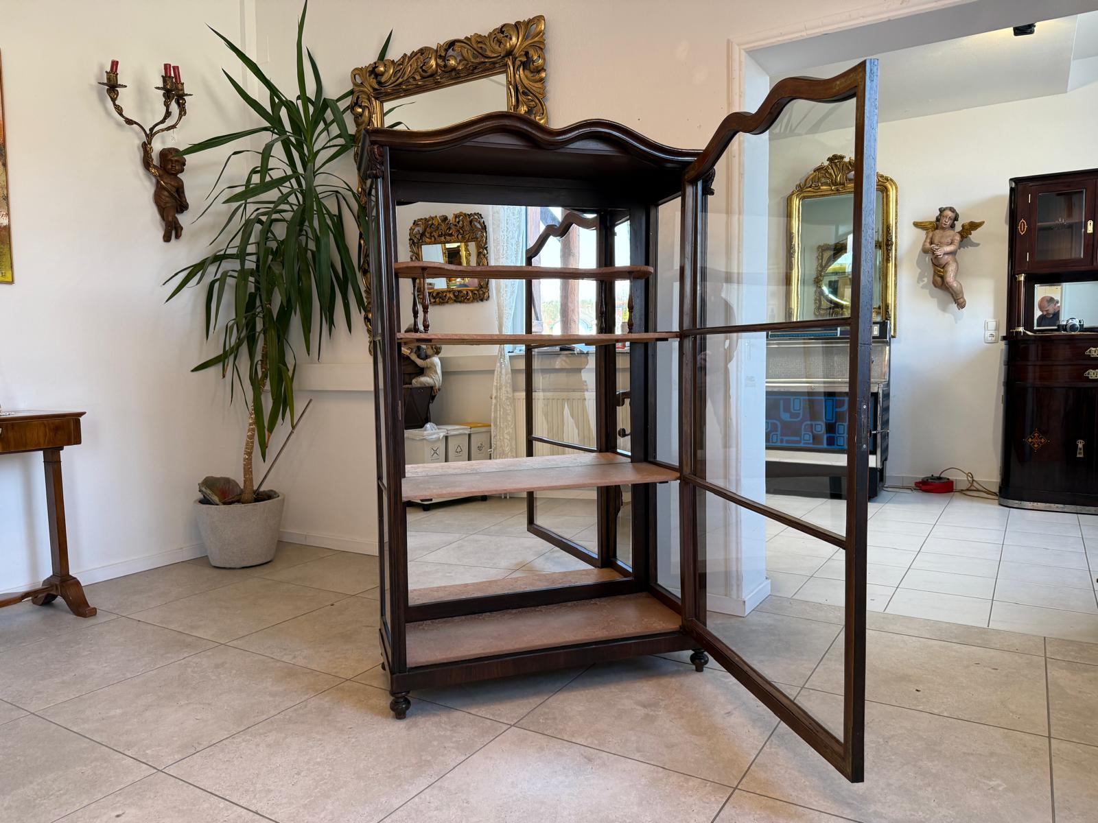 Originale Spätbiedermeier Vitrine Traumexemplar Antiquität D1232