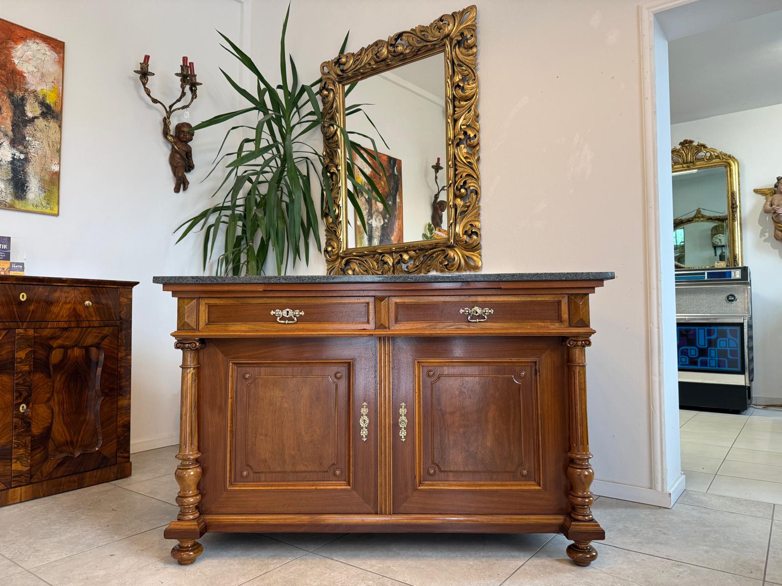 Sale Restaurierte Säulenanrichte Gründerzeit Anrichte Schrank Antiquität D2369-1