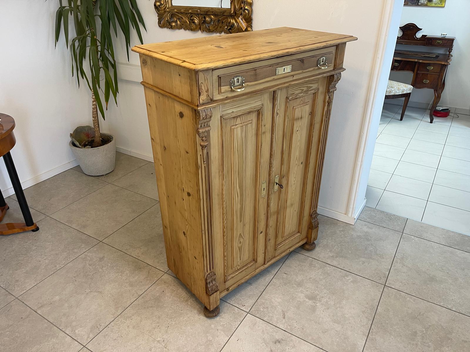Biedermeier Bauernschrank Halbschrank Vertiko Gründerzeit G1350