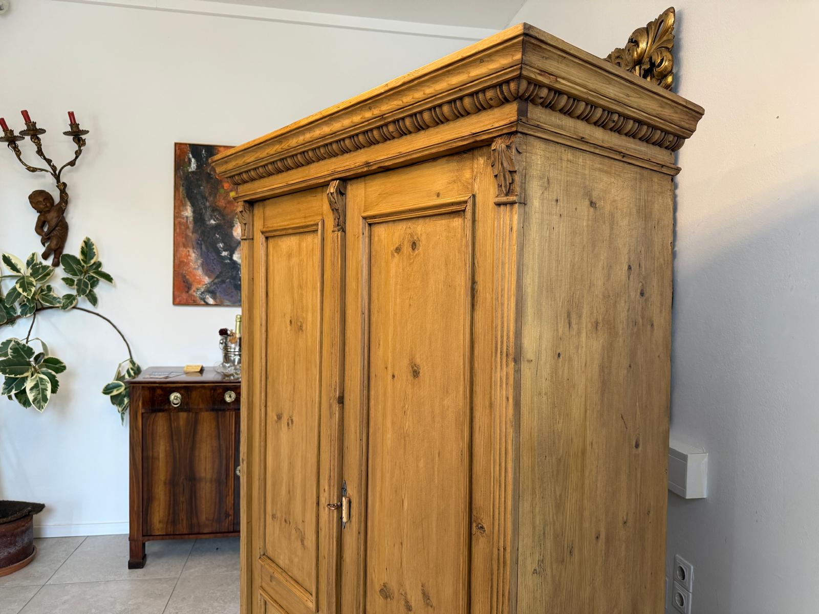 Gründerzeit Bauernschrank Bauernkasten Hallenschrank Weichholz G2132