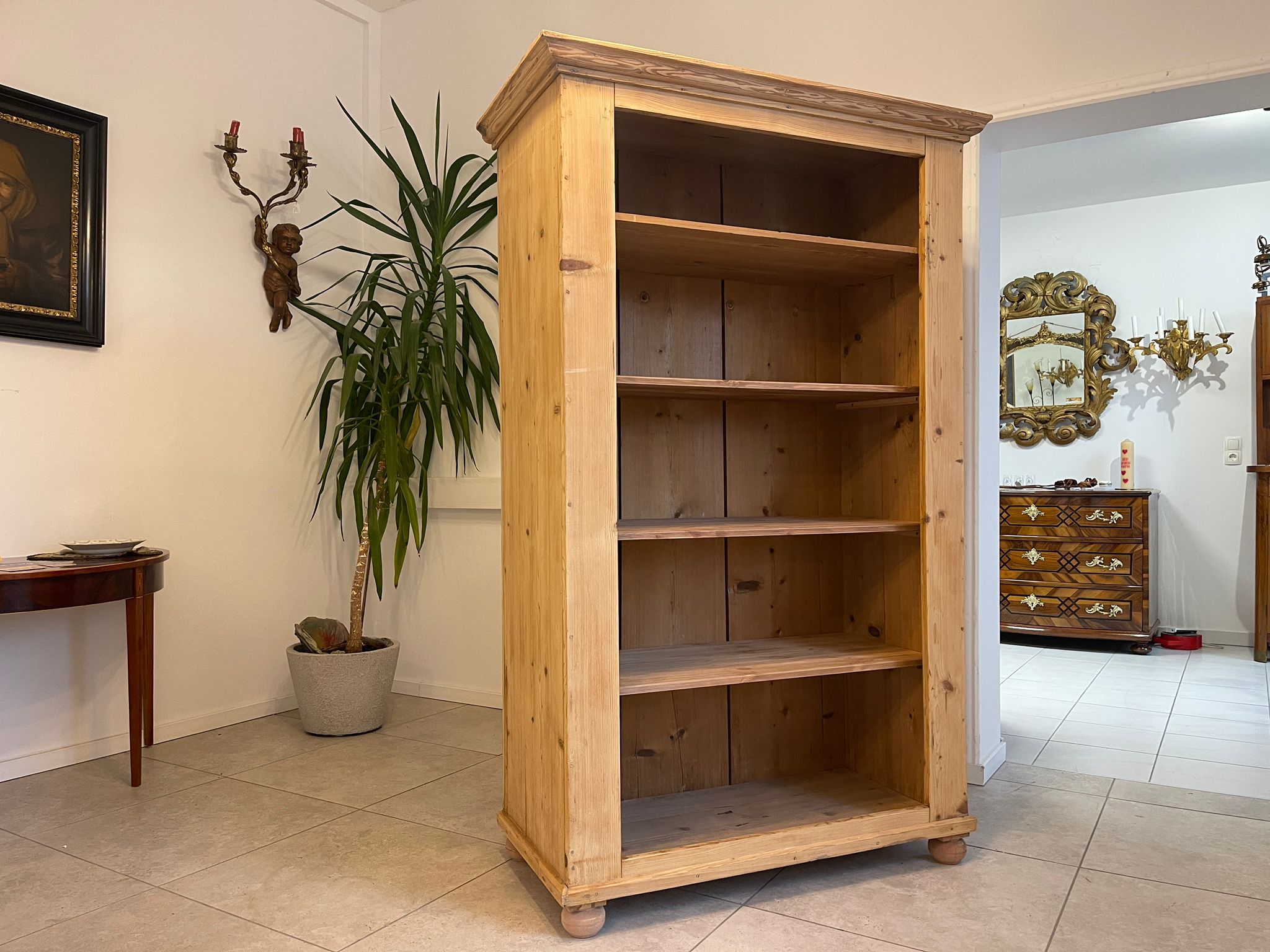 382010a7-990d-4702-ba87-4a5998973ca2 Bäuerliches Bücherregal Stellage Naturholz A5114