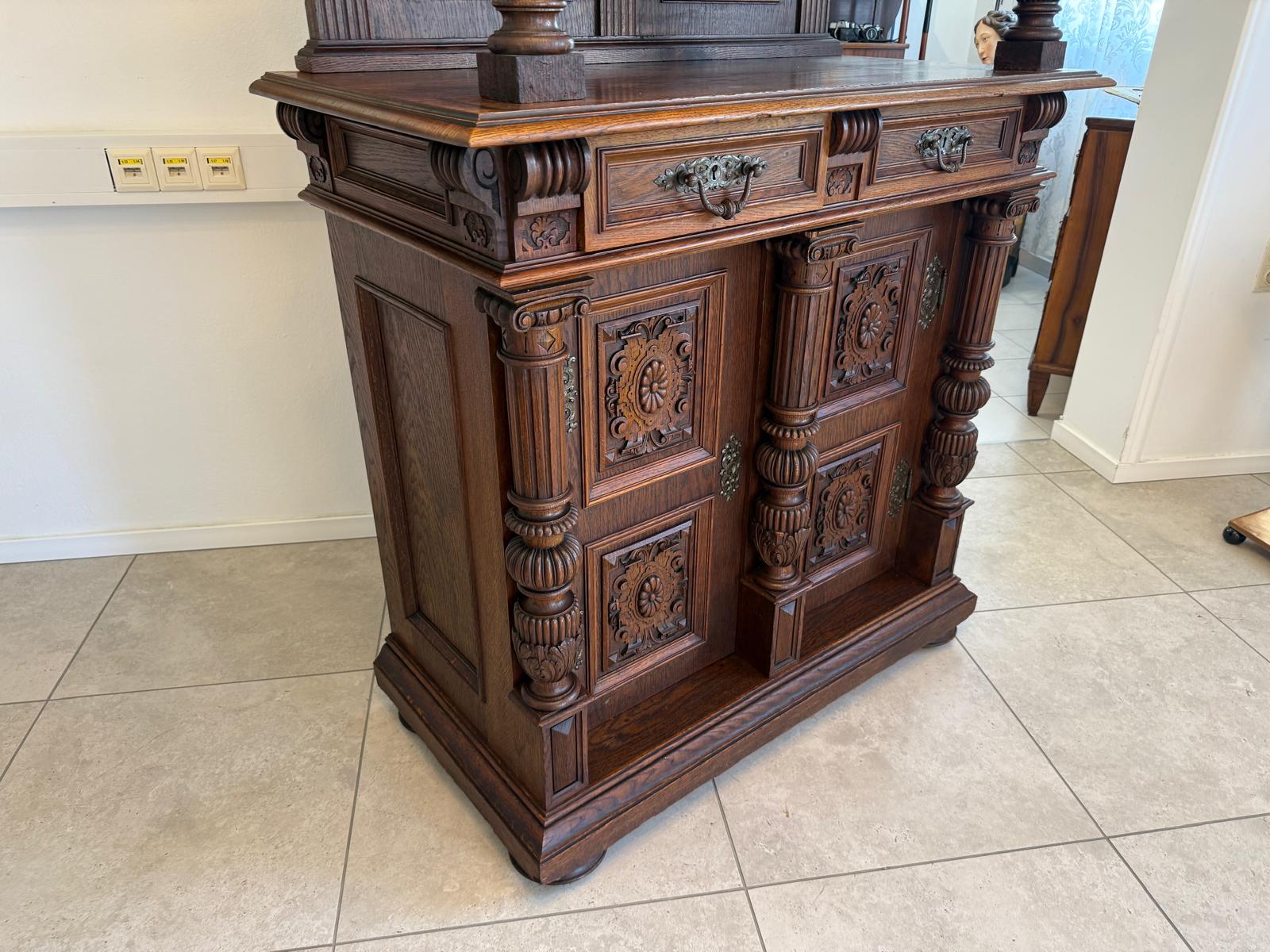 Sale Säulenanrichte Gründerzeit Anrichte Säulenschrank Antiquität G2015