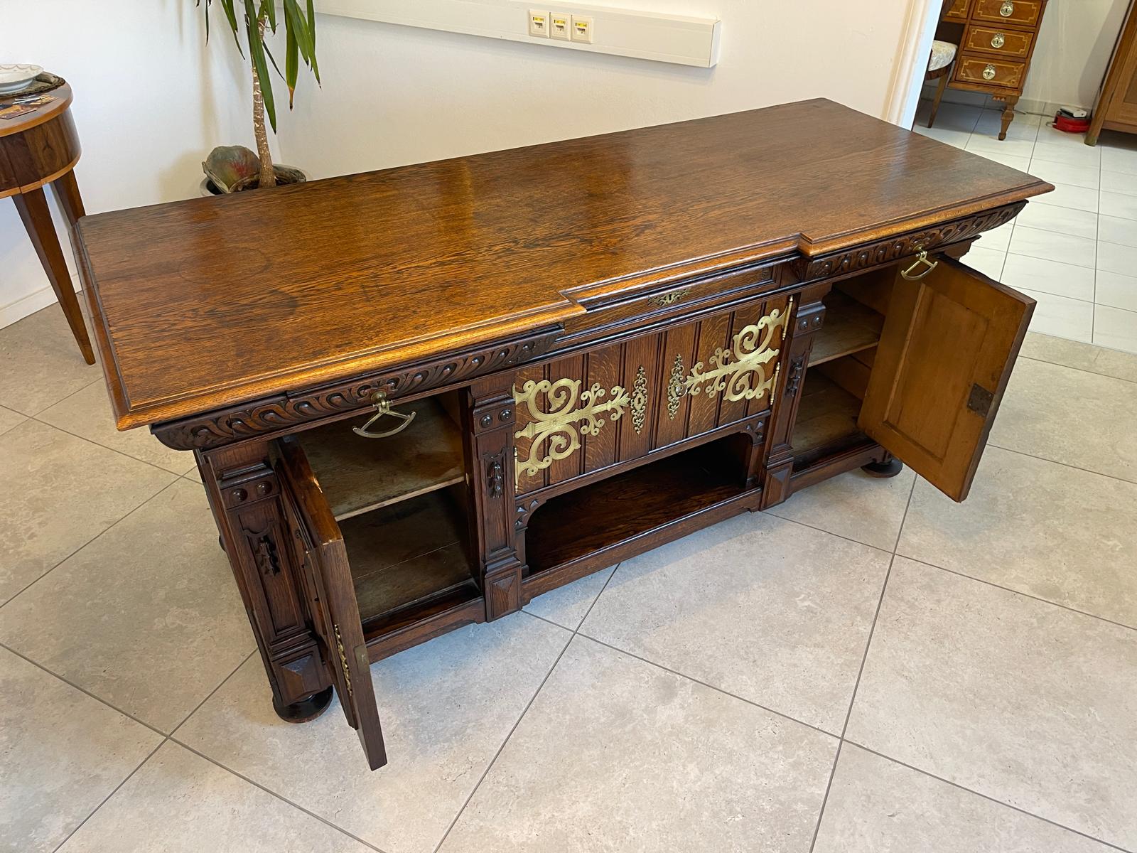 Prächtige Historismus Gründerzeit Anrichte Schrank Antiquität G1181