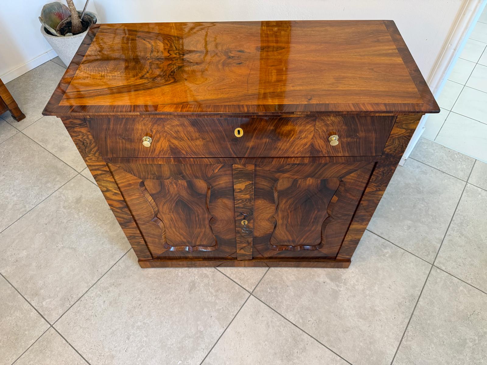 Biedermeier Trumeau Restauriert Antiquität Restauriert D2390