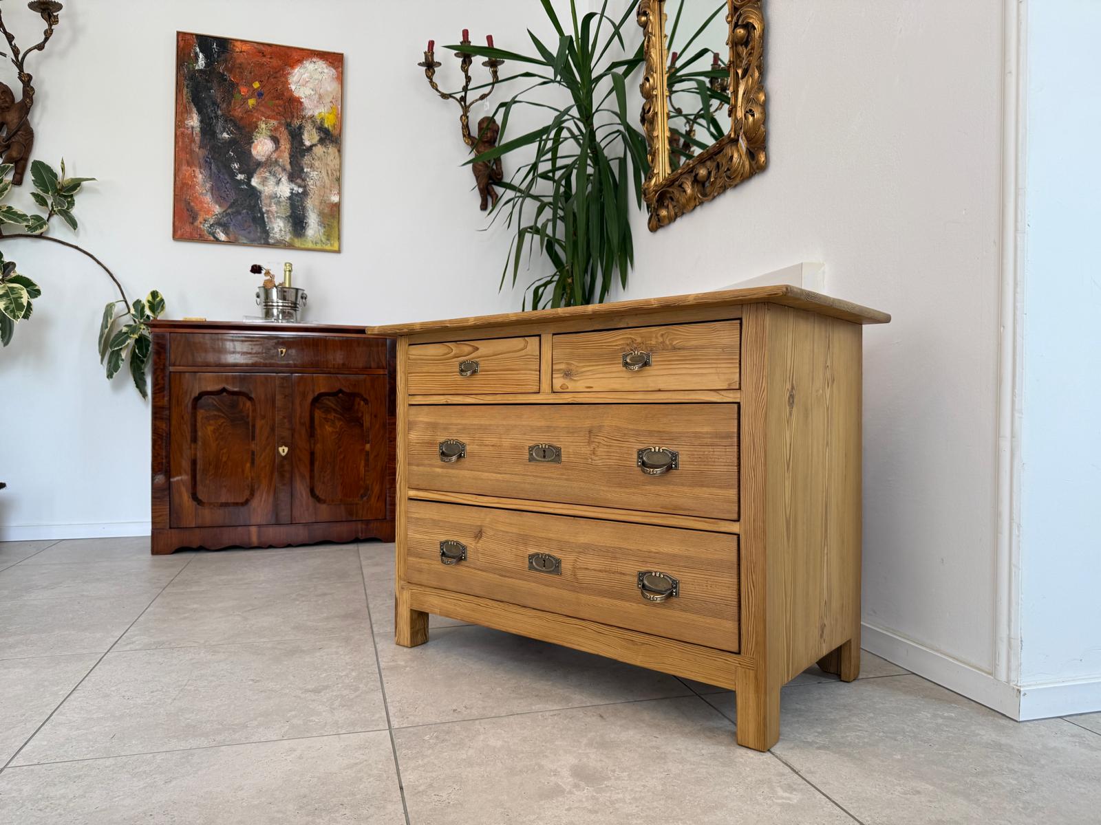 Originale Jugendstil 4 Laden Kommode Anrichte Bauernmöbel G1841