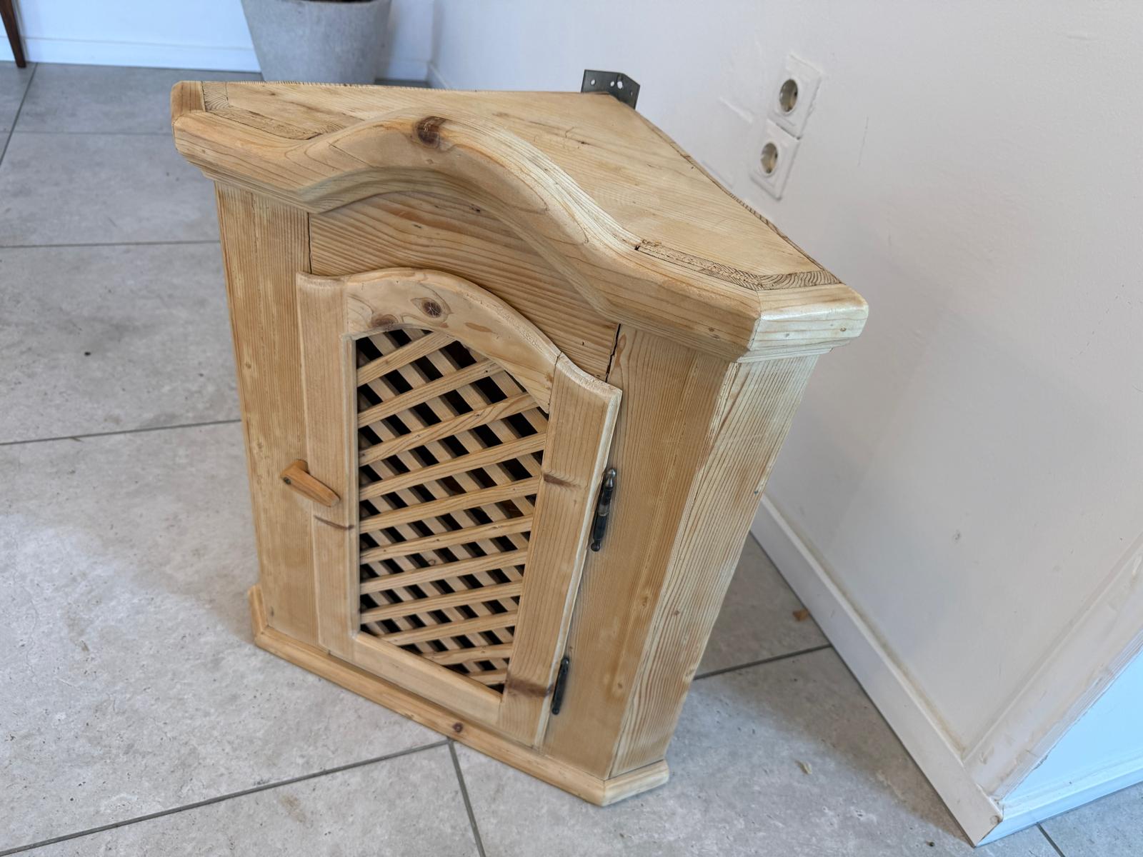 Bäuerliches Eckkasterl Bauernkasterl Eckregal Biedermeier Möbel G1044-1