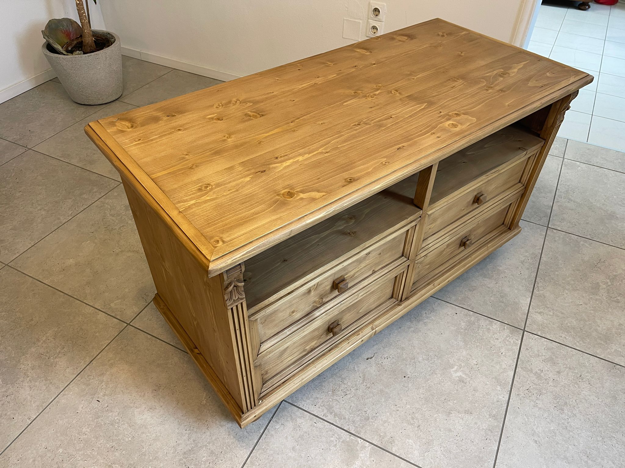 d48a3ae3-e524-4e71-9a26-9072eb0486b5 Bäuerliche Ladenkommode Apothekenschrank Anrichte A5061