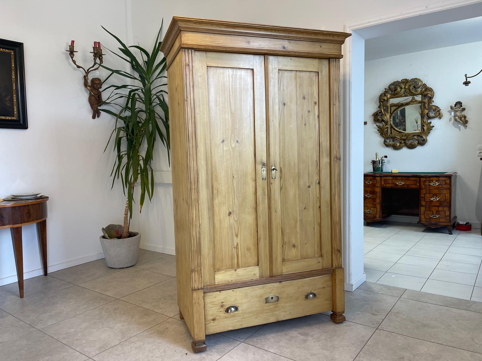 Sale Originaler Bauernschrank Naturholzschrank Jugendstilschrank G1088