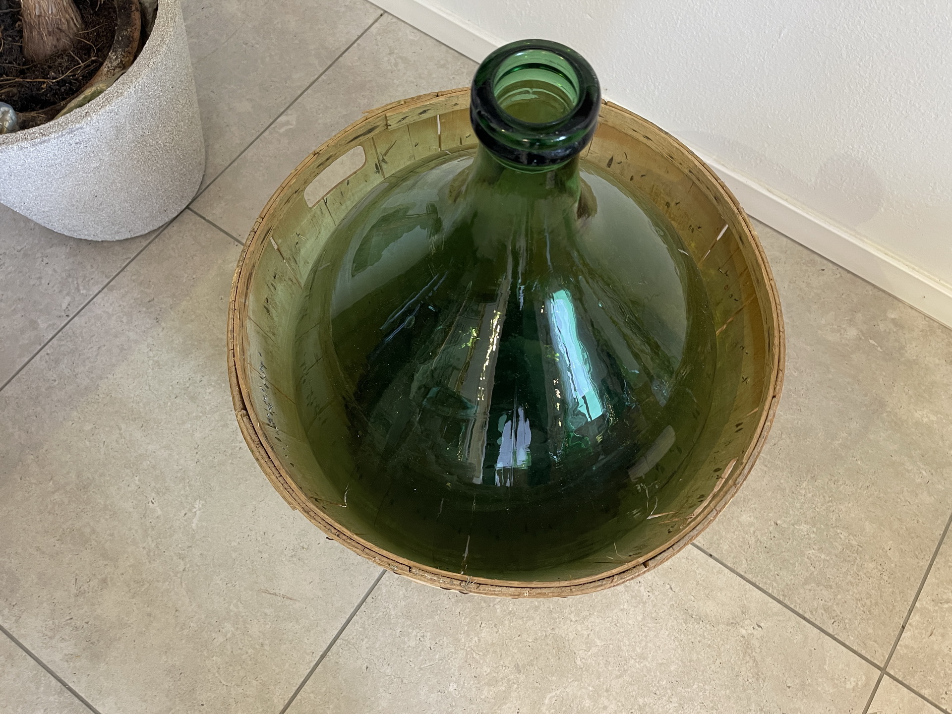 Alte Ballonflasche Weinballon, Gärballon, Ballonflasche A4738