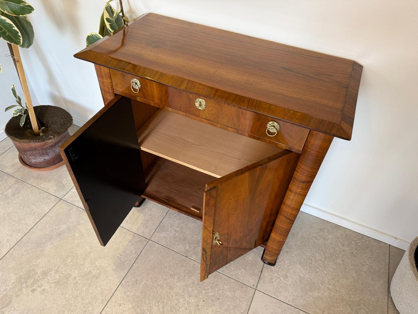 Biedermeier Trumeau Stil Nussholz Anrichte D2291
