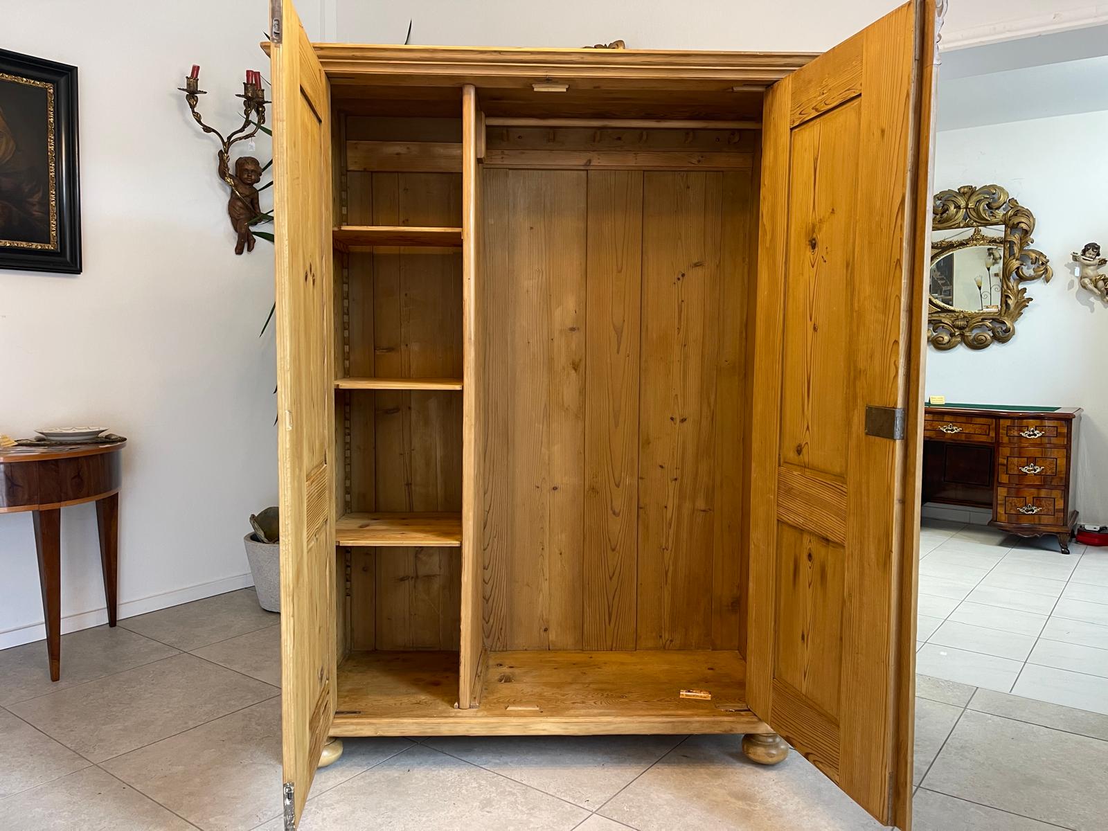 Steirischer Gründerzeit Bauernschrank Naturholzschrank G1091