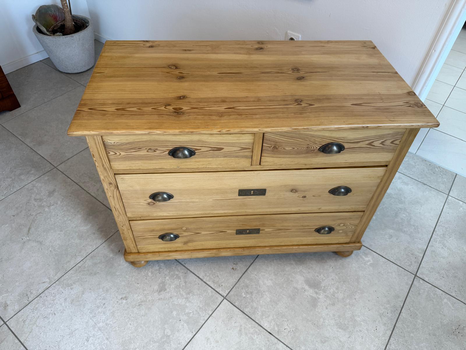 Originale Jugendstil 4 Laden Kommode Anrichte Bauernmöbel G1847