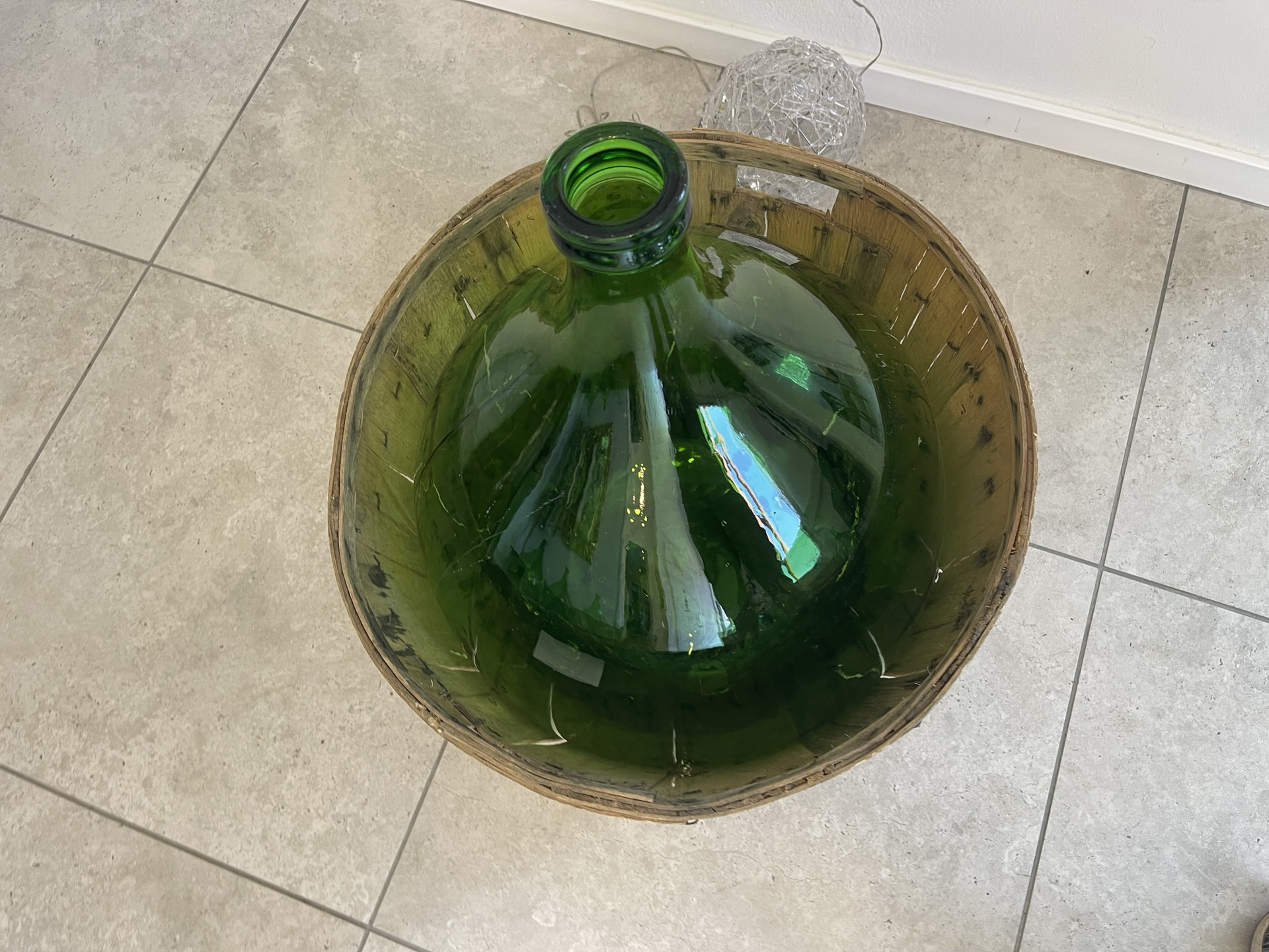 bauernstube_175 Alte Ballonflasche Weinballon, Gärballon, Ballonflasche B1744Fl