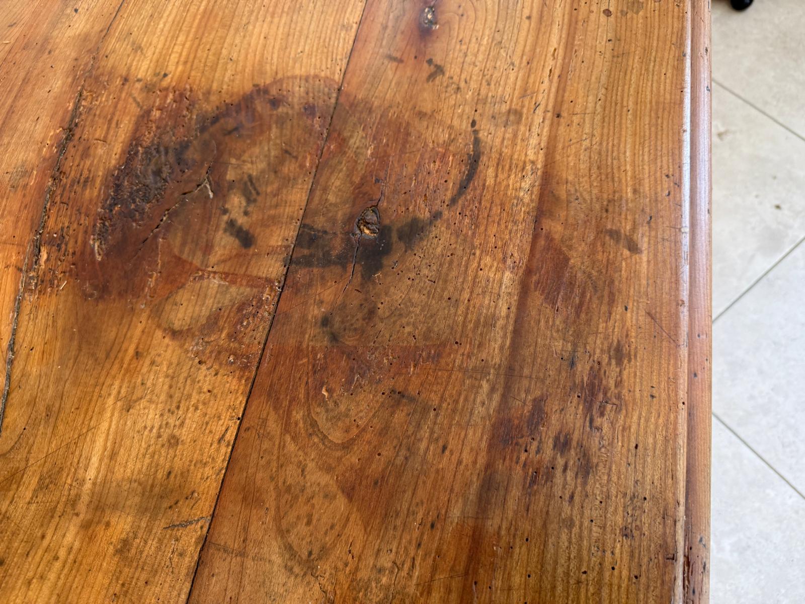 Uriger Burgenländischer Bauerntisch Naturholz Hüttentisch Naturholztisch - G1751