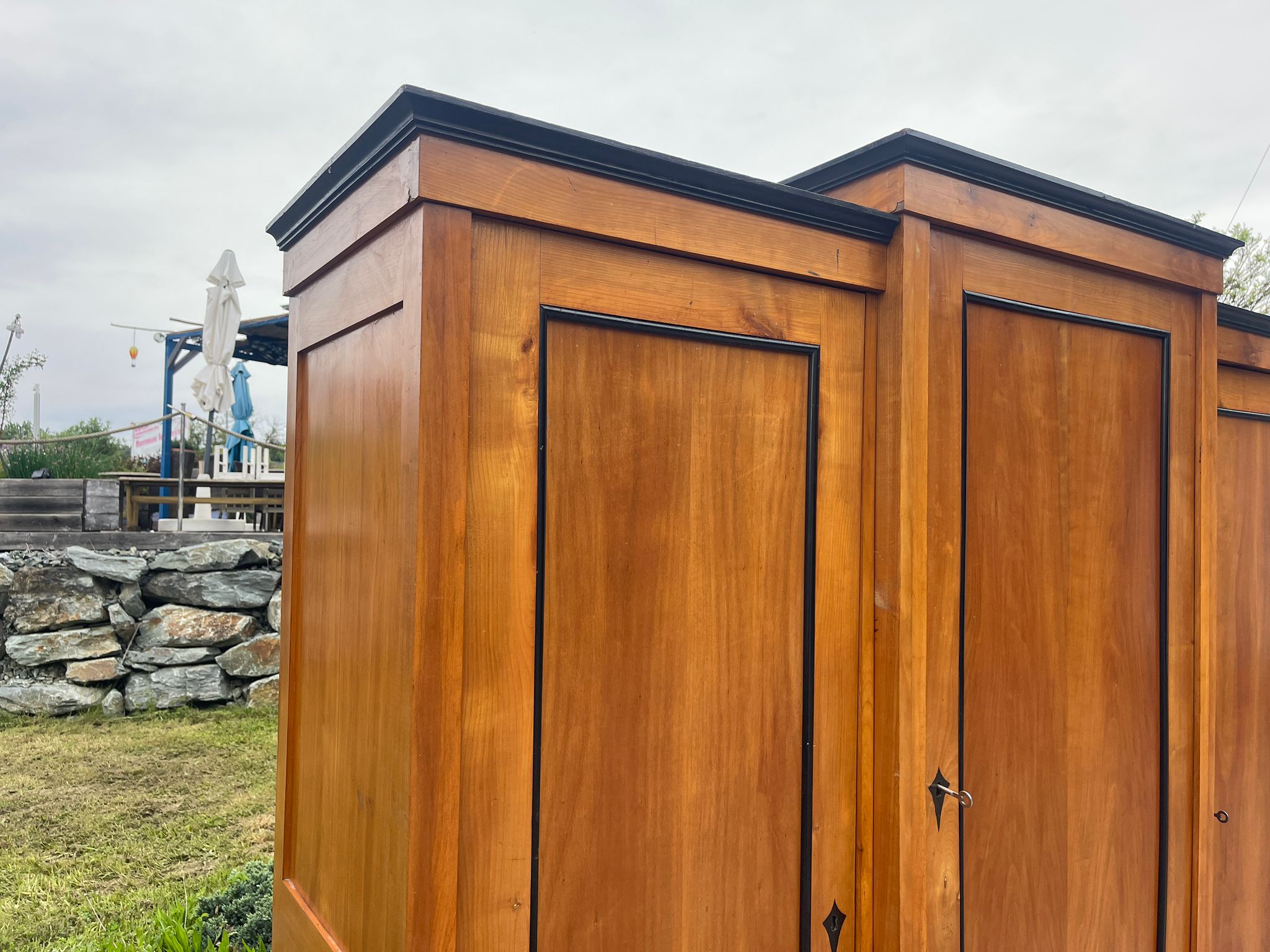 Jugendstil Garderobenschrank Kleiderschrank Schrank G1613