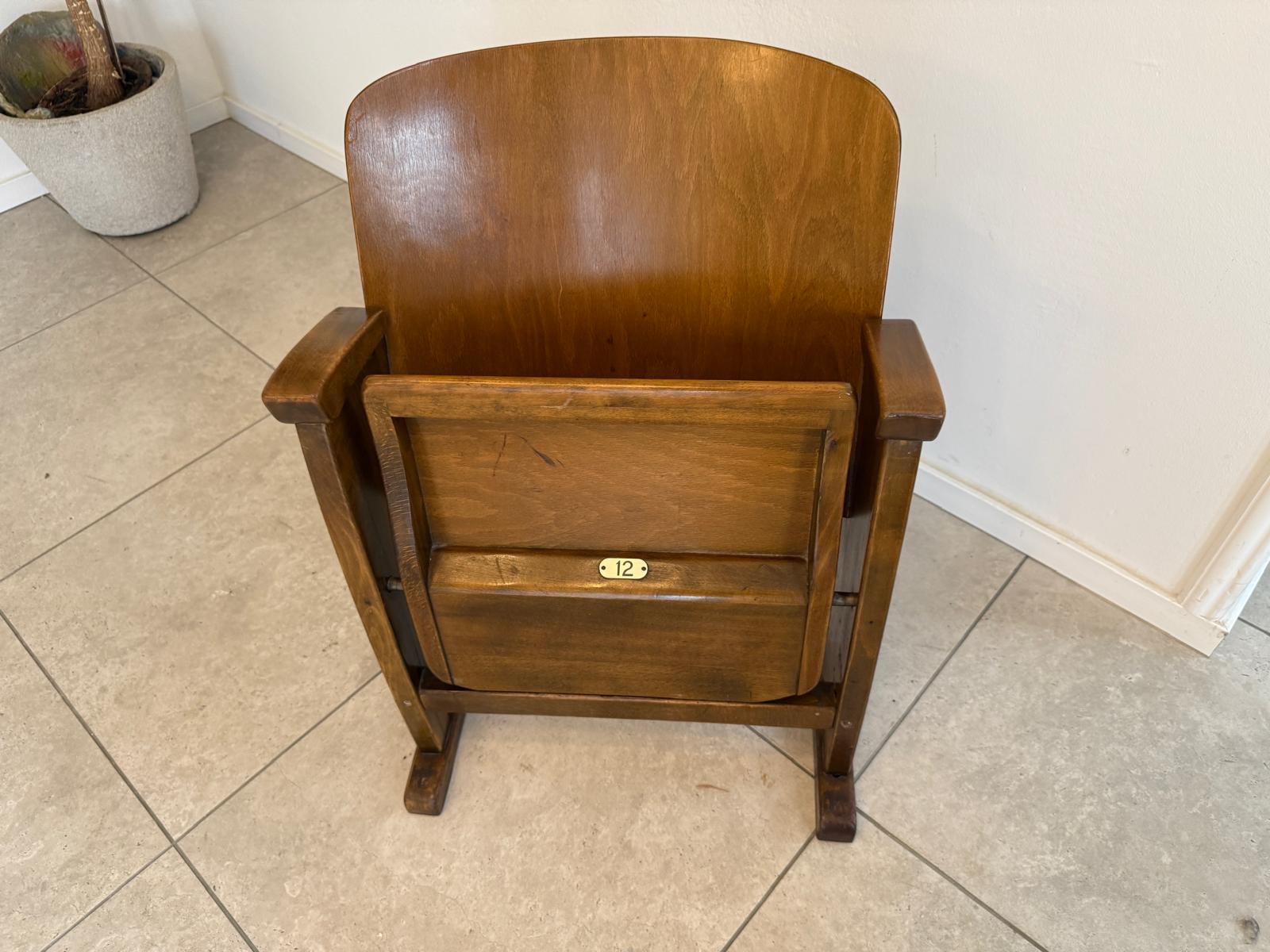 Original Wiener Kinosessel 1er Sitz Klappstuhl Stuhl Nostalgie Sessel G1728