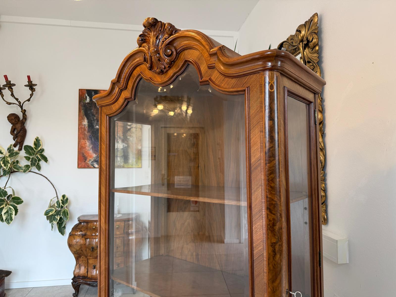 Originle Chippendale Vitrine Traumexemplar Sammlervitrine Antiquität D1162