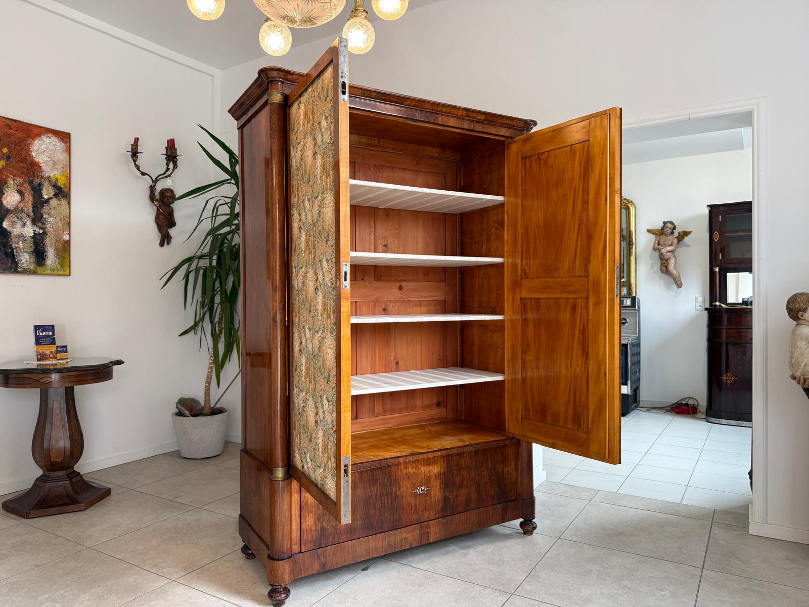 Sale Original Biedermeier Schrank Kasten Nussholz Antiquität D2365