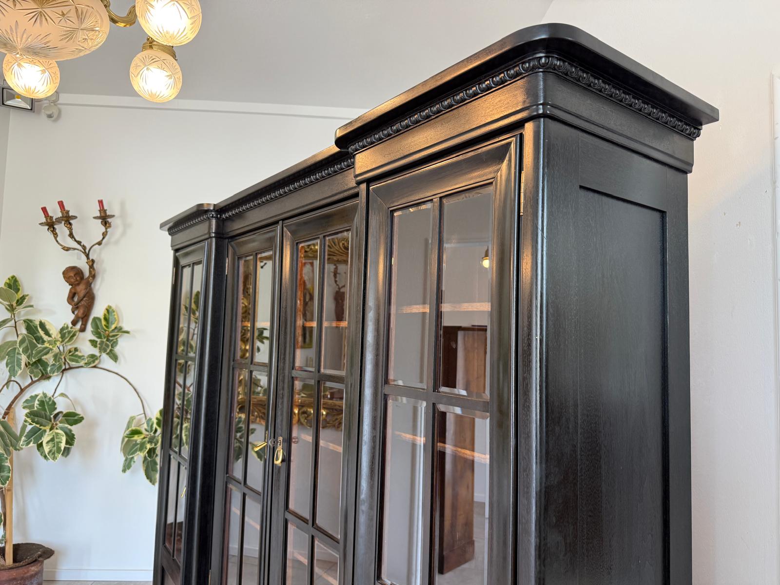 Traum Jugendstil Bücherschrank Büchervitrine Vitrine G1917