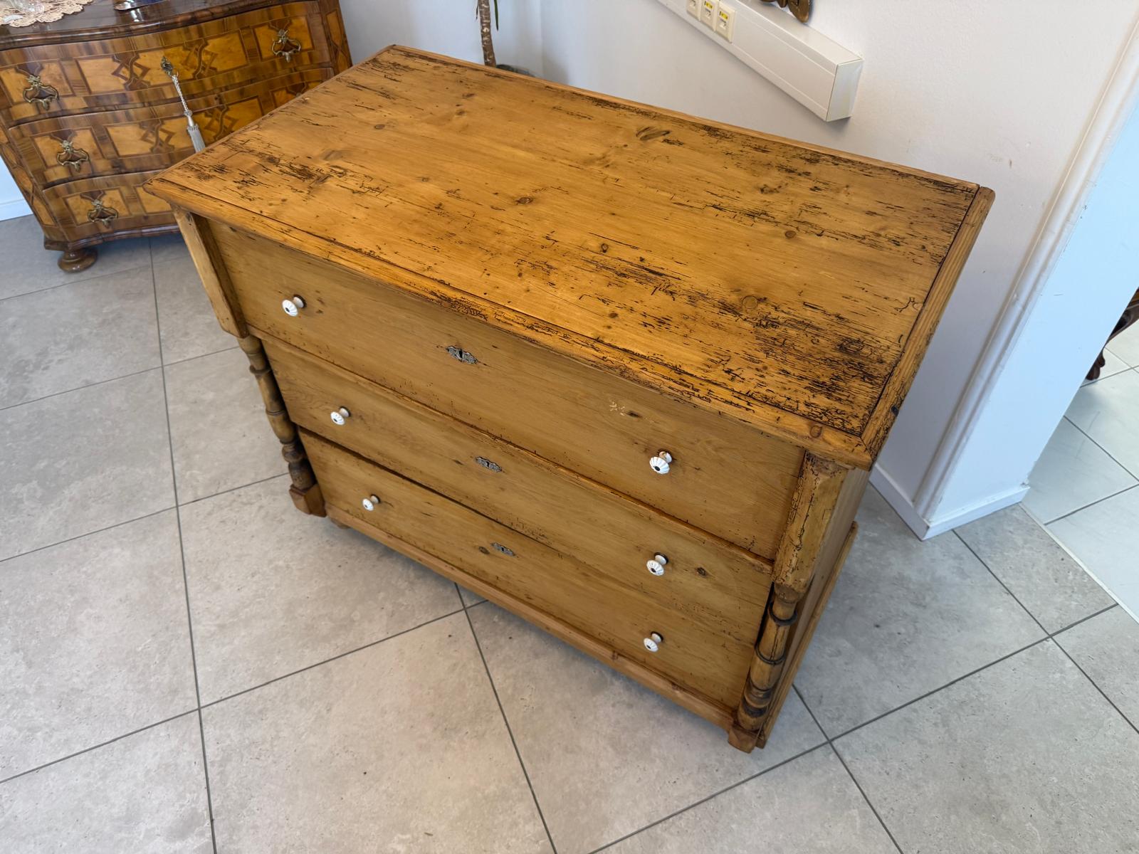 SALE Gründerzeit Kommode Ladenkommode Weichholz D2722