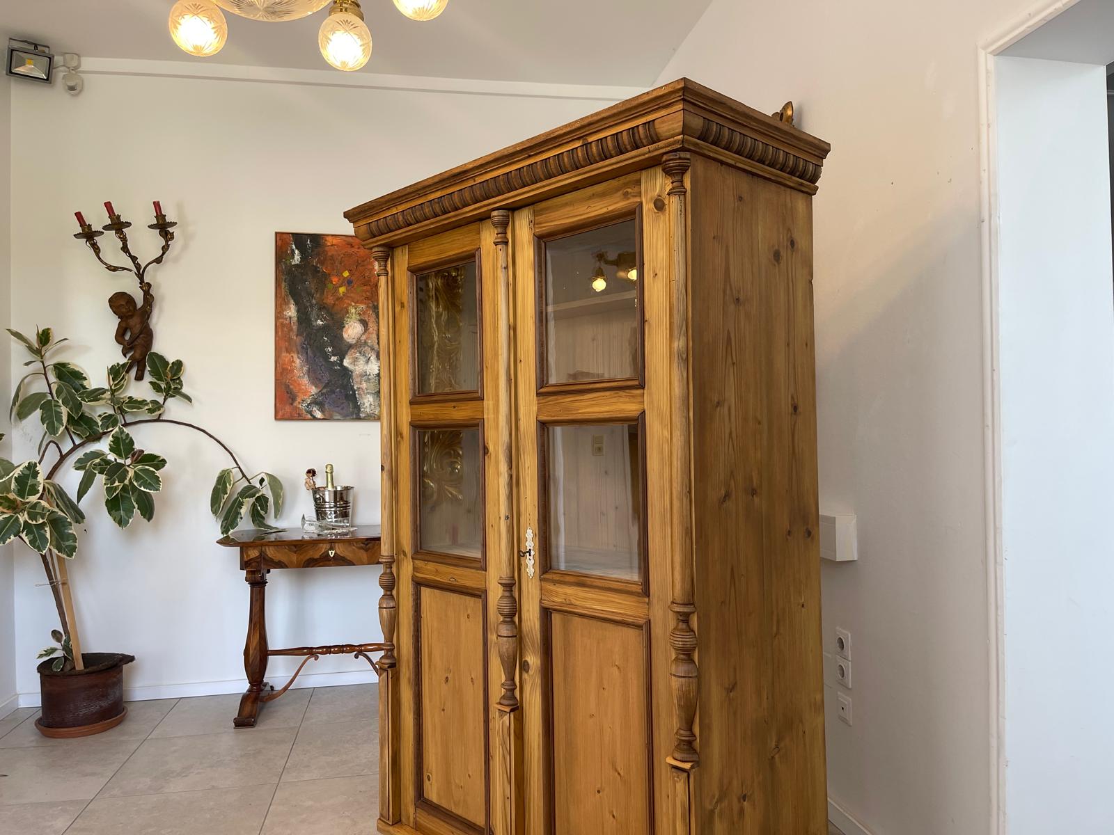 Traum Gründerzeit Kredenz Vitrine  Küchenkredenz Bauernmöbel G1704-1