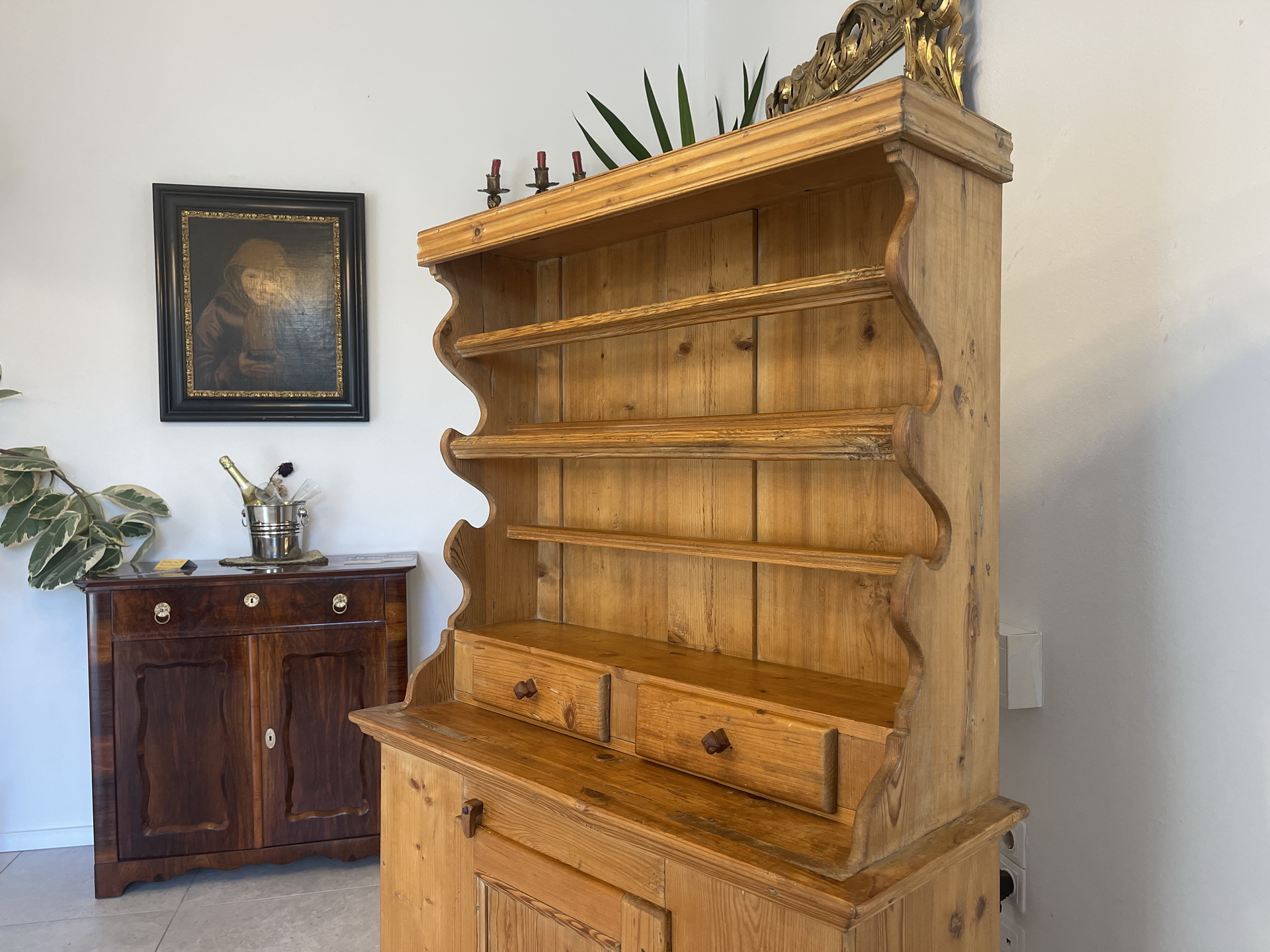 Bauernschrank-195 Bäuerliche Anrichte Etagere Kommode Kasterl B1949
