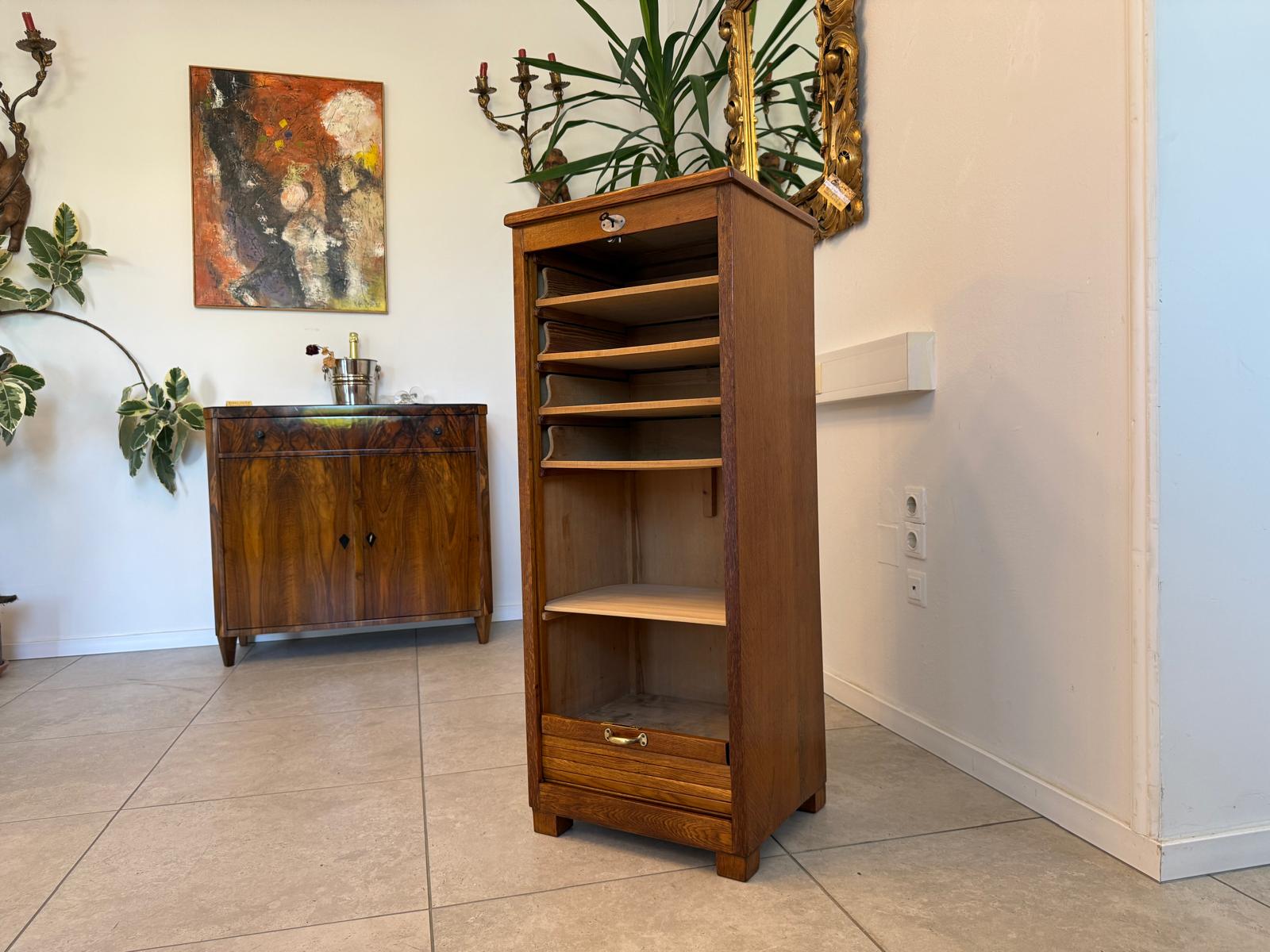Restaurierter Jugendstil Rolladenschrank Rolladenkasten G1963
