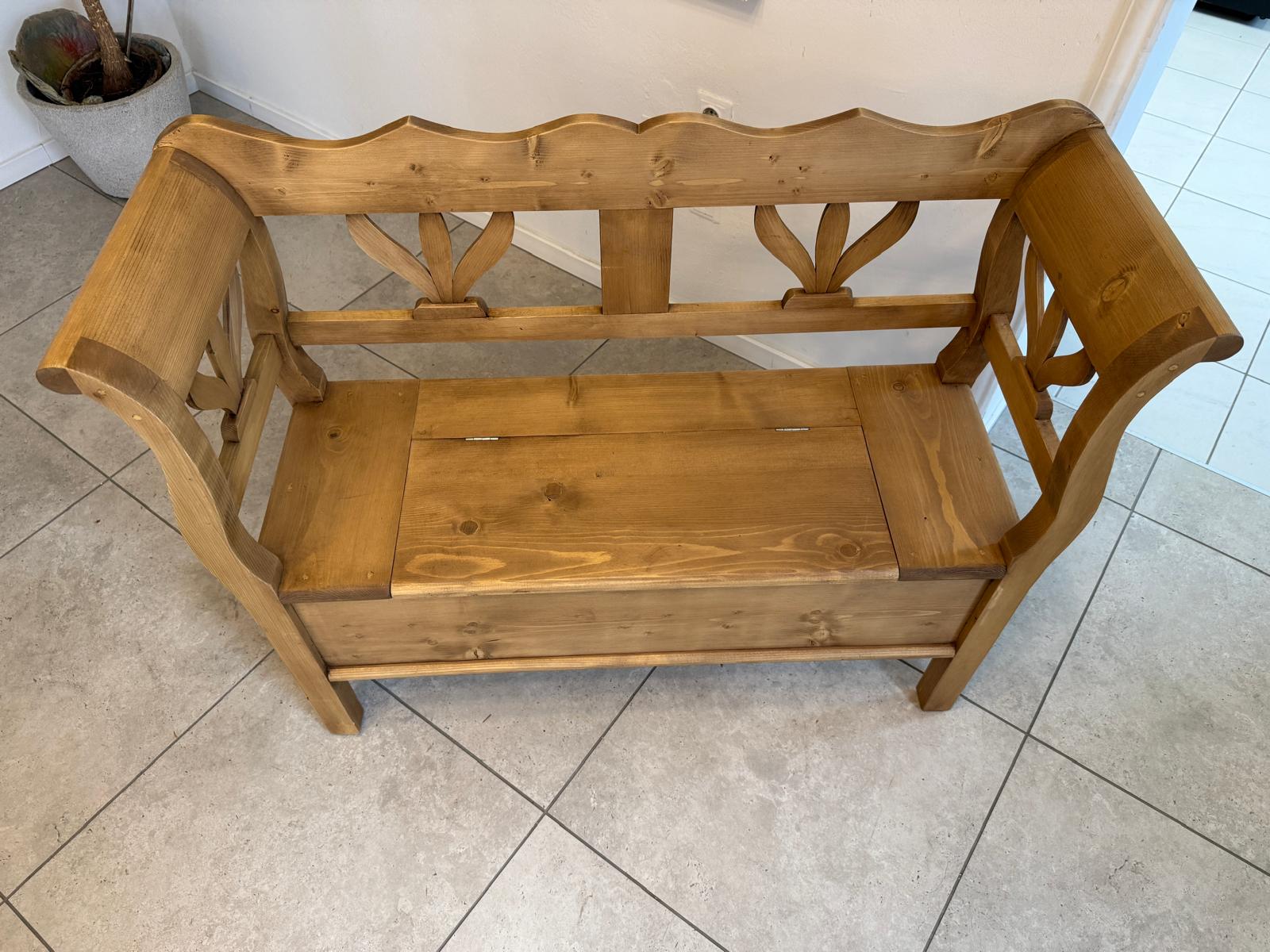 Truhenbank Küchenbank Bauernmöbel Bauernmöbel Antik D1085