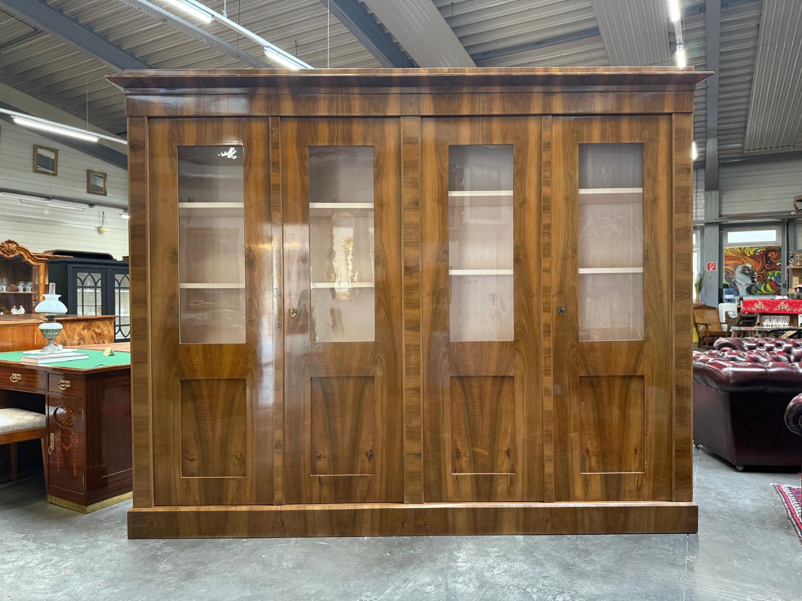 SALE Restaurierte Biedermeier Vitrine Bücherschrank Bibliotheksschrank ANTIQUITÄT D1225