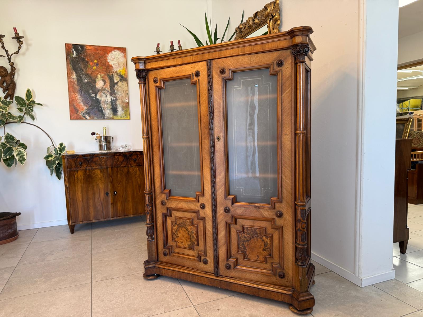 Originale Gründerzeit Anrichte Schrank Vertiko Schrank G1996 Originale Gründerzeit Anrichte Schrank Vertiko Schrank G1996