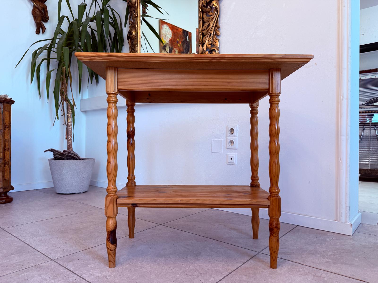 Originaler Bauerntisch Beistelltisch Tischerl Kiefernholz D2718