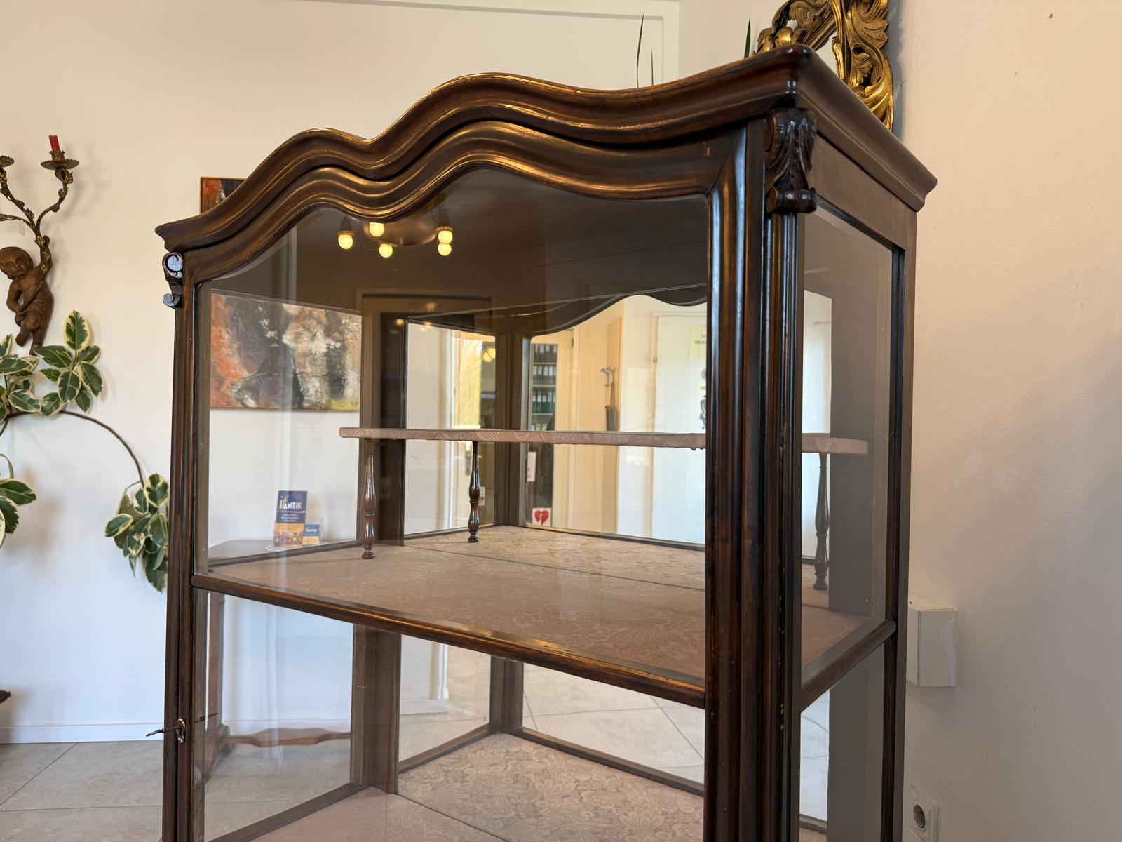 Originale Spätbiedermeier Vitrine Traumexemplar Antiquität D1232