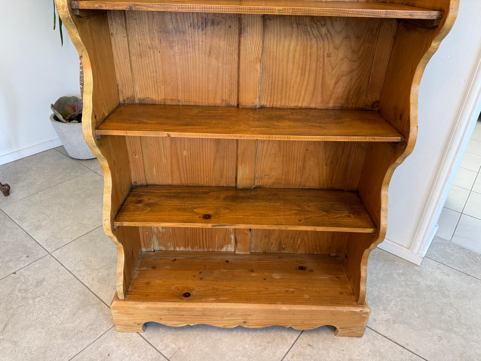 Altes Bauernregal Bücherregal Stellage Bauernschrank Naturholzmöbel G1830