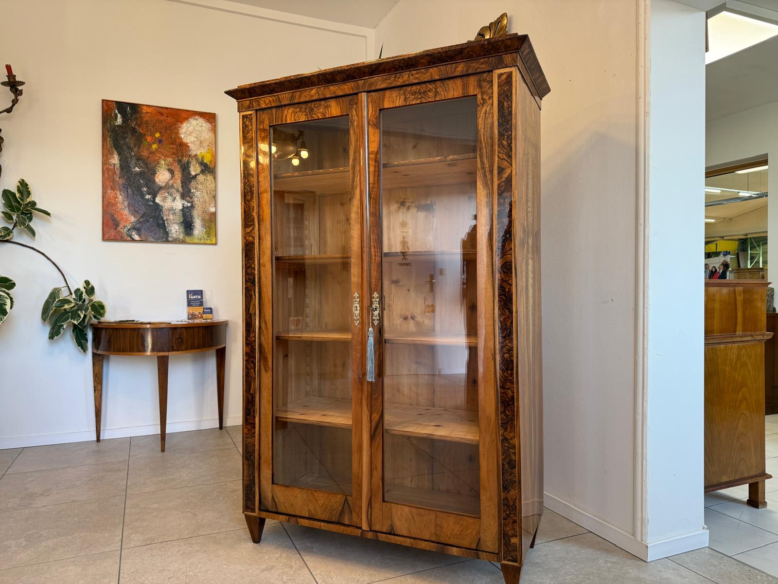 SALE Restaurierte Biedermeier Vitrine Bücherschrank Sammlervitrine Antiquität G2346