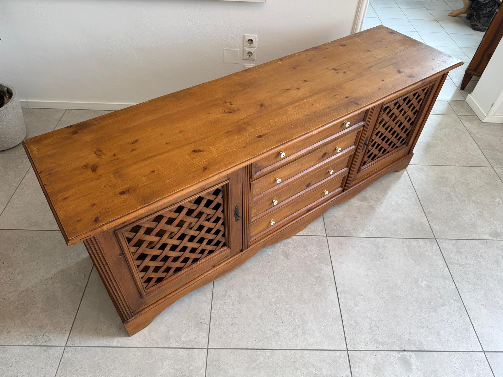 Bäuerliche Ladenkommode Apothekenschrank Anrichte D2445