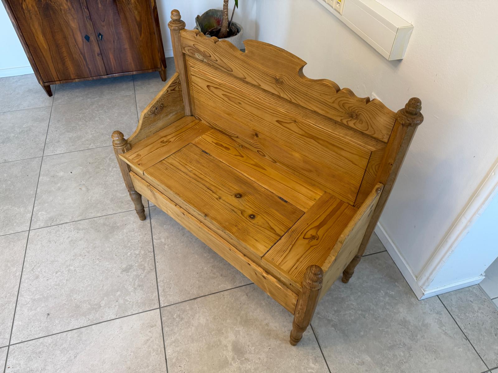 Uriges 2er Bankerl Gründerzeit Bank Sitzbank Holzbankerl  G1936