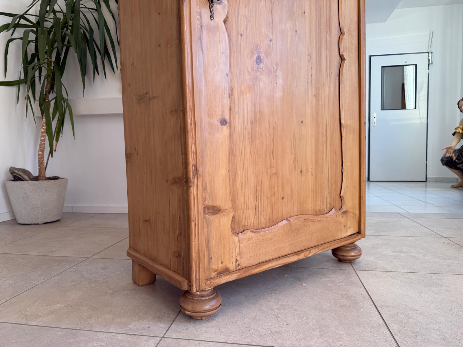 Originaler 1 türiger Bauernschrank Gründerzeit Naturholzschrank G2292