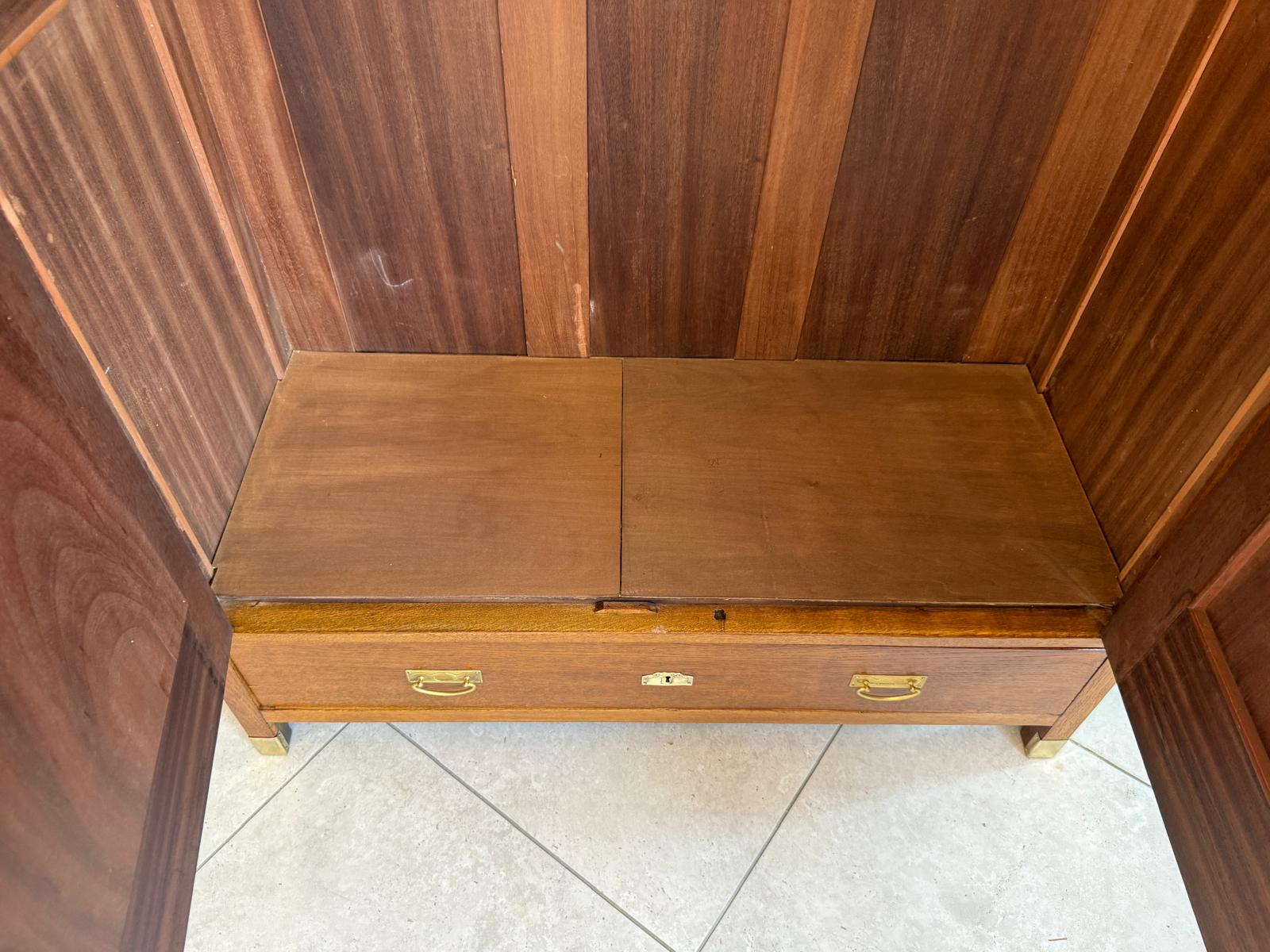 Restaurierter Jugendstil Garderobenschrank Kleiderkasten D2497